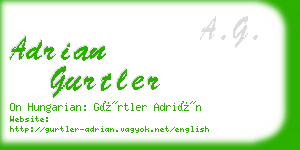 adrian gurtler business card
